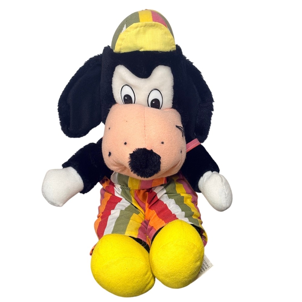Good Stuff Plush Toy Unisex Small Multi Good 1996 Vintage Striped Dog Goofy